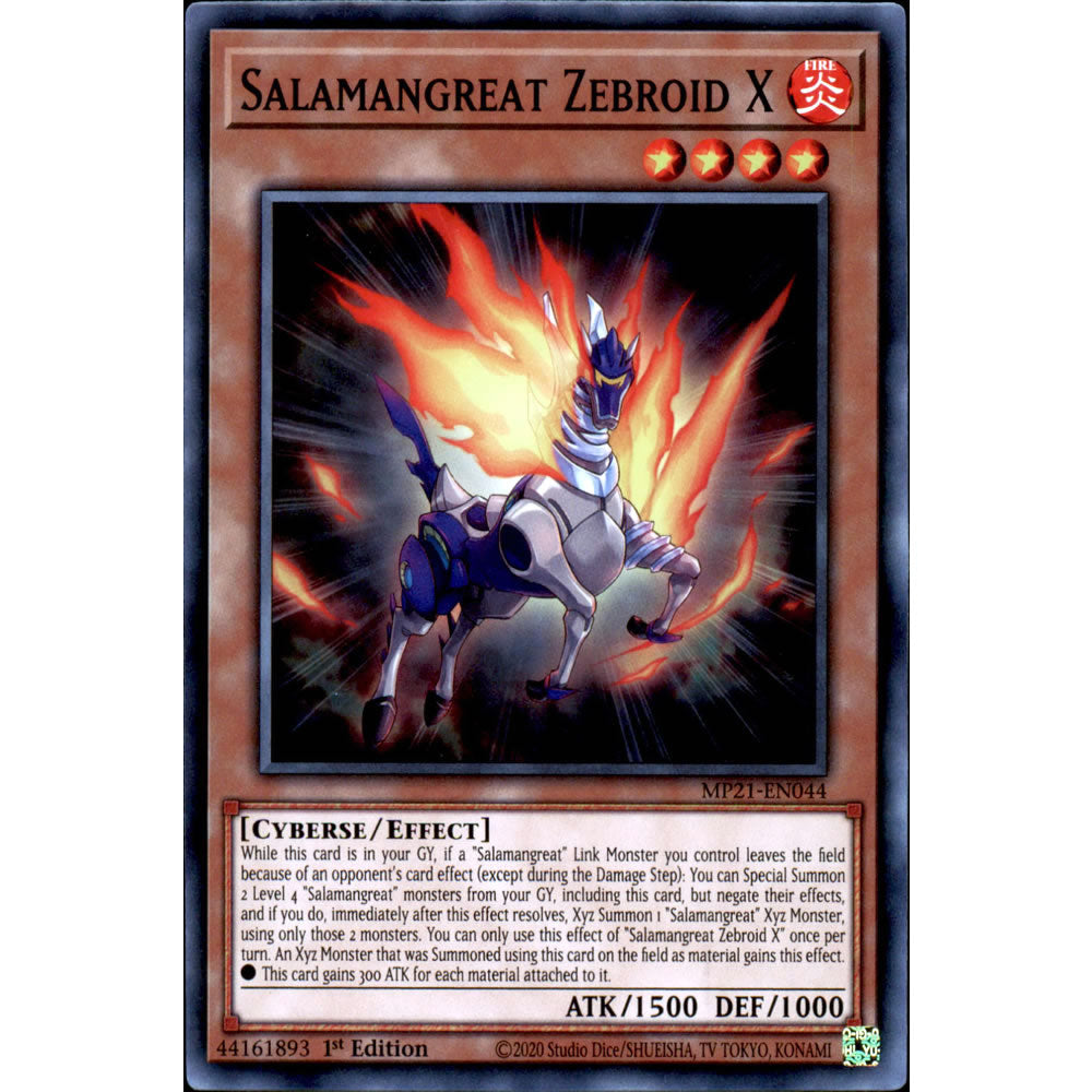 Salamangreat Zebroid X MP21-EN044 Yu-Gi-Oh! Card from the Mega Tin 2021 Mega Pack Set