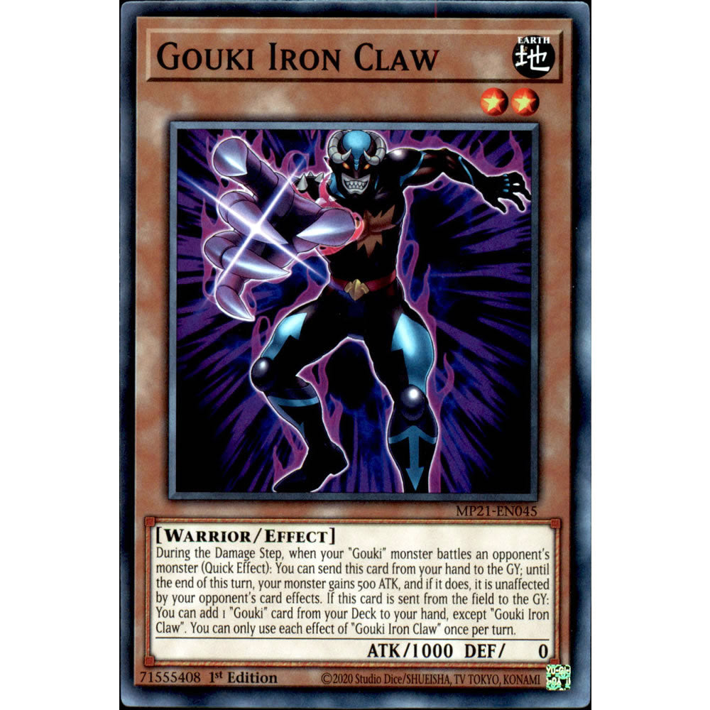 Gouki Iron Claw MP21-EN045 Yu-Gi-Oh! Card from the Mega Tin 2021 Mega Pack Set