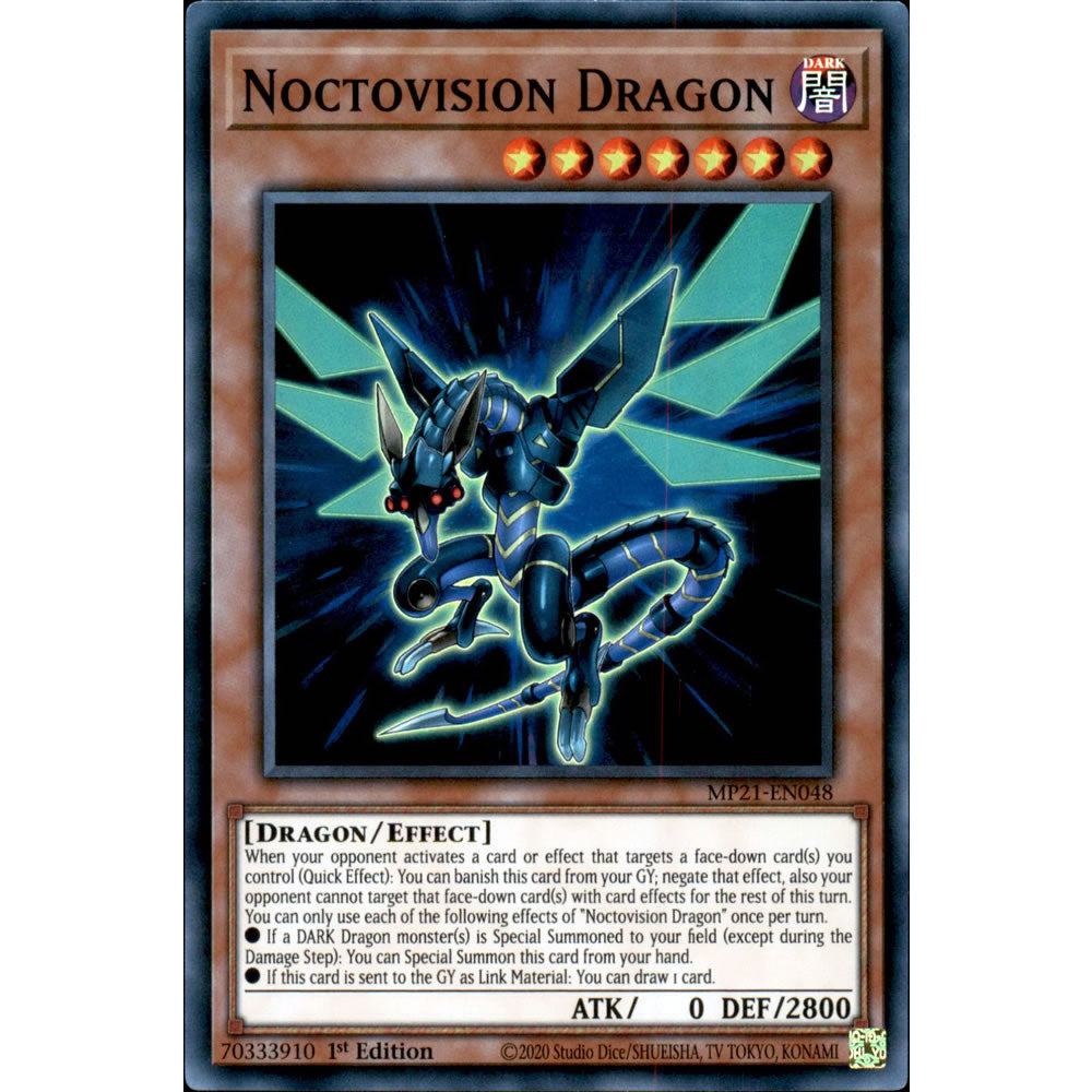 Noctovision Dragon MP21-EN048 Yu-Gi-Oh! Card from the Mega Tin 2021 Mega Pack Set