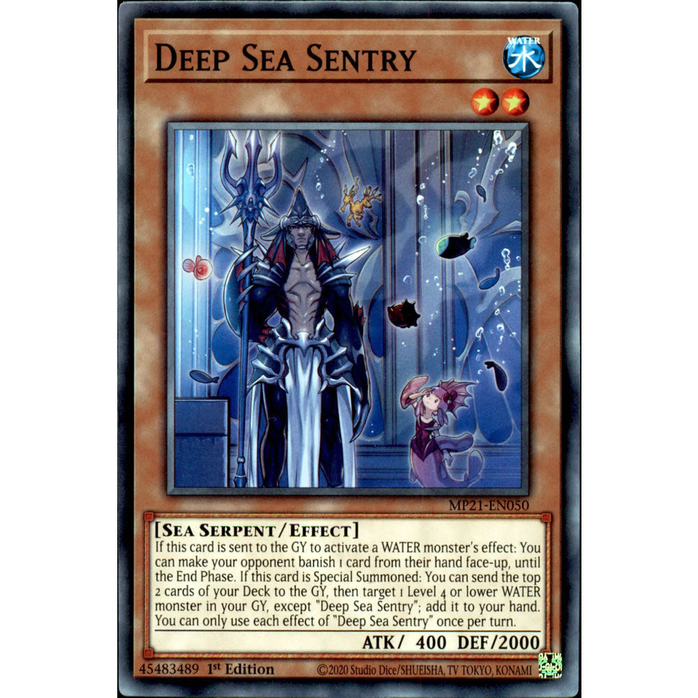 Deep Sea Sentry MP21-EN050 Yu-Gi-Oh! Card from the Mega Tin 2021 Mega Pack Set