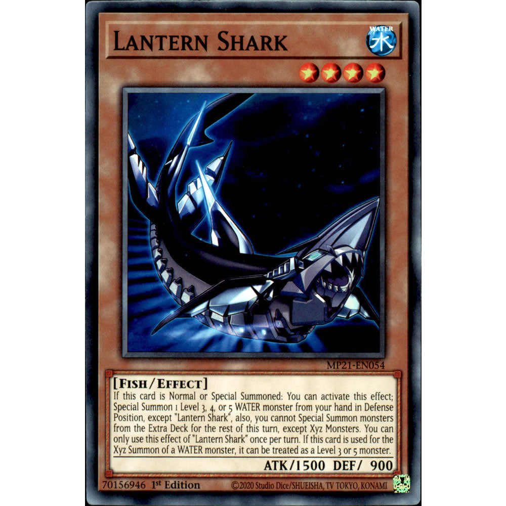 Lantern Shark MP21-EN054 Yu-Gi-Oh! Card from the Mega Tin 2021 Mega Pack Set