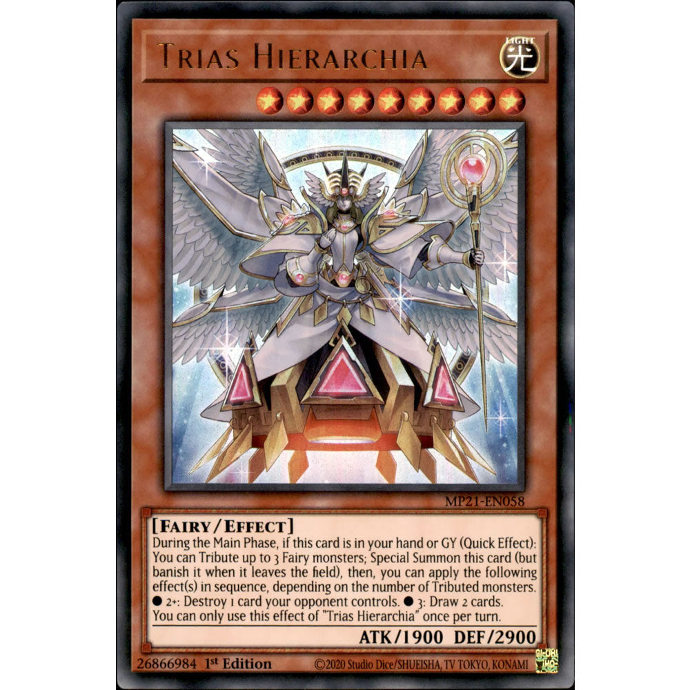 Trias Hierarchia MP21-EN058 Yu-Gi-Oh! Card from the Mega Tin 2021 Mega Pack Set