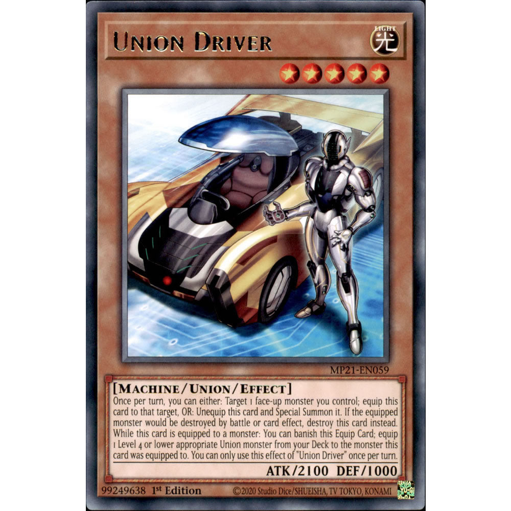 Union Driver MP21-EN059 Yu-Gi-Oh! Card from the Mega Tin 2021 Mega Pack Set