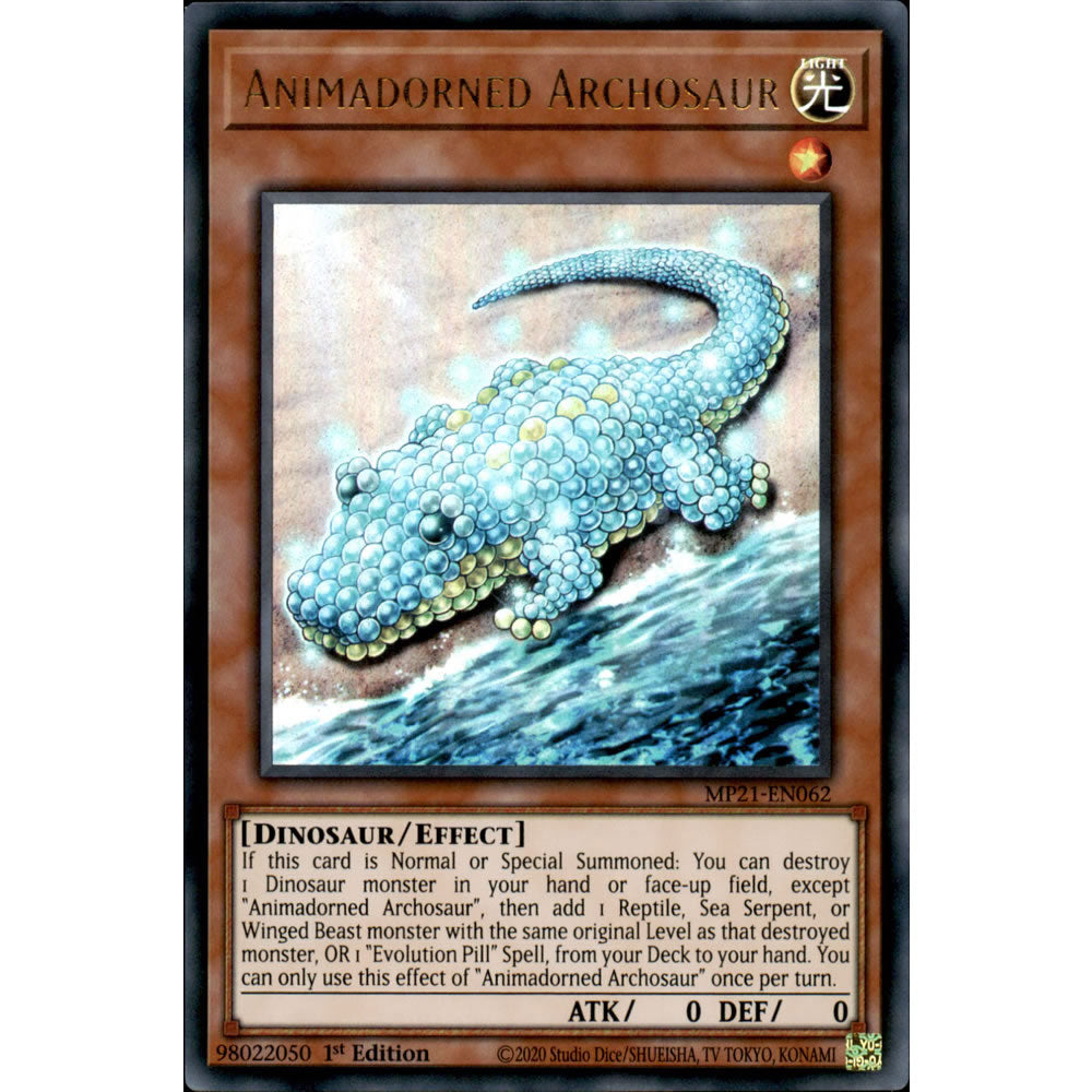 Animadorned Archosaur MP21-EN062 Yu-Gi-Oh! Card from the Mega Tin 2021 Mega Pack Set