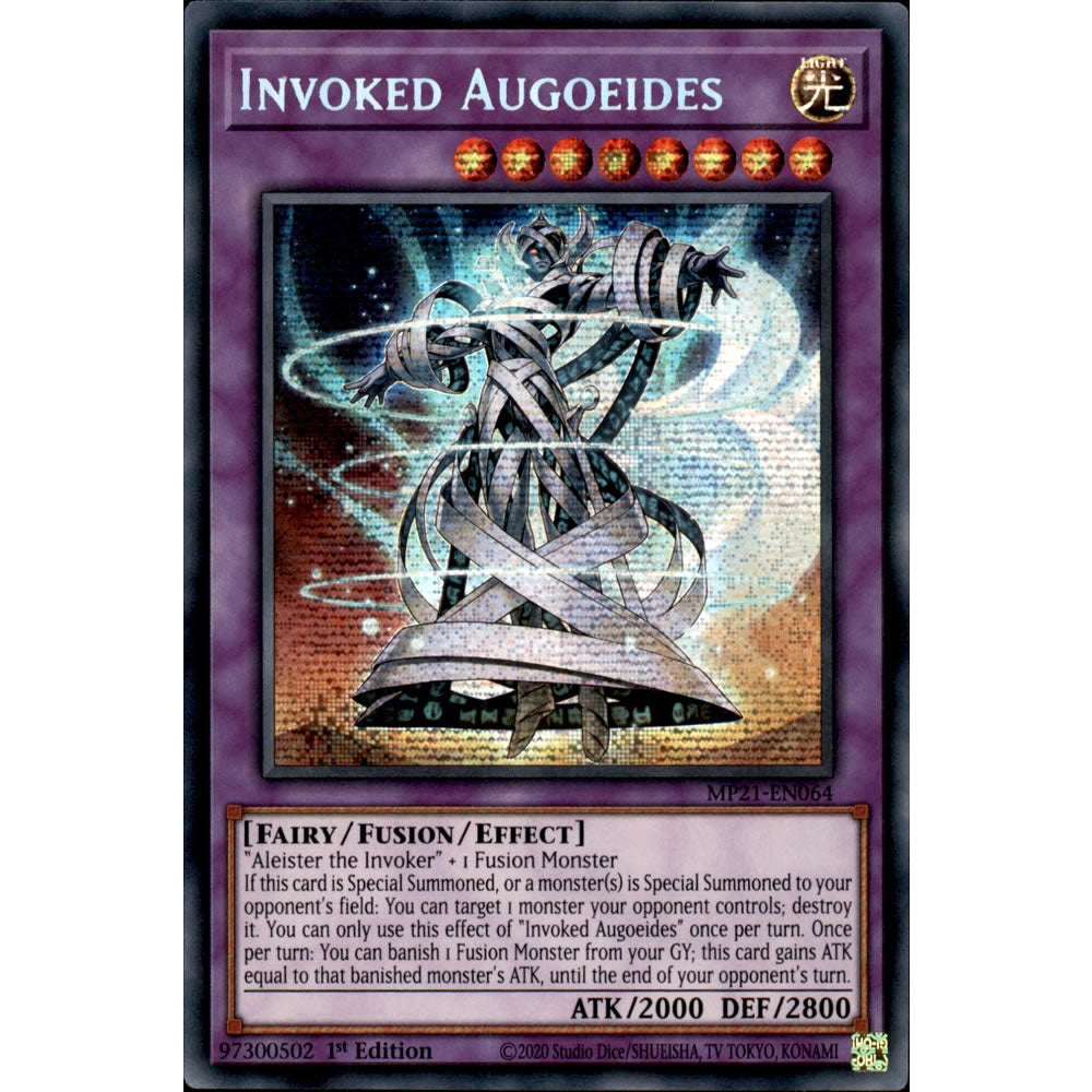 Invoked Augoeides MP21-EN064 Yu-Gi-Oh! Card from the Mega Tin 2021 Mega Pack Set