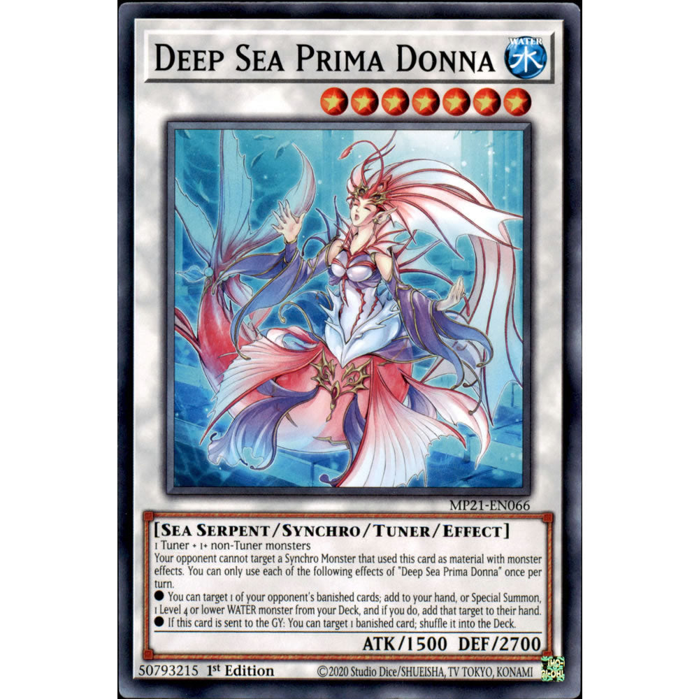 Deep Sea Prima Donna MP21-EN066 Yu-Gi-Oh! Card from the Mega Tin 2021 Mega Pack Set