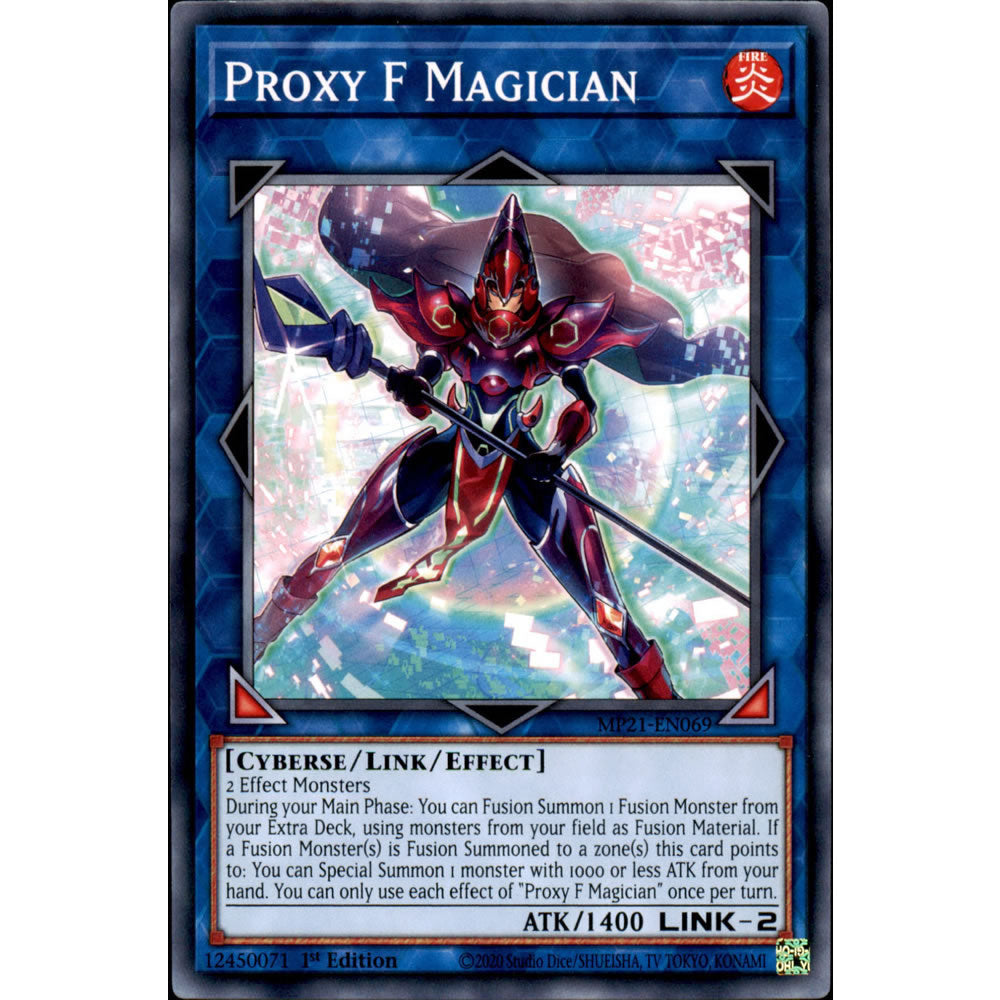 Proxy F Magician MP21-EN069 Yu-Gi-Oh! Card from the Mega Tin 2021 Mega Pack Set