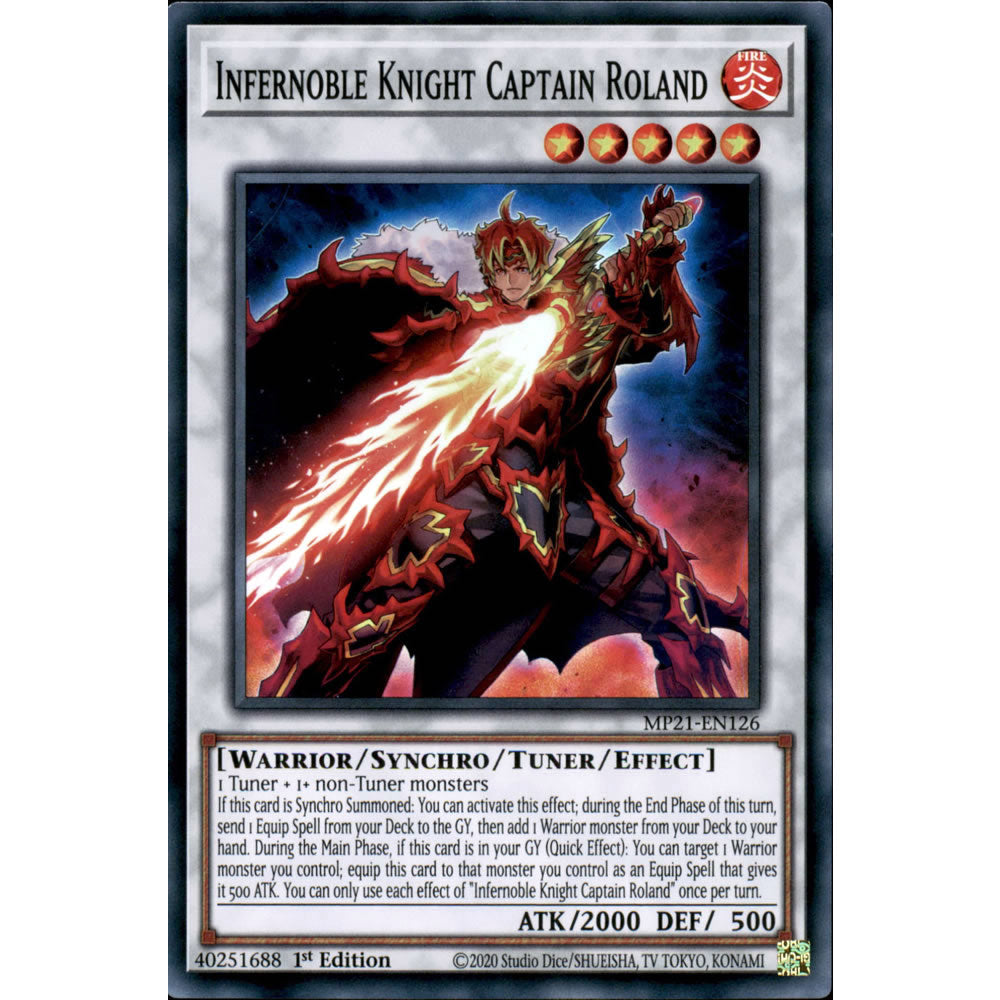 Infernoble Knight Captain Roland MP21-EN126 Yu-Gi-Oh! Card
