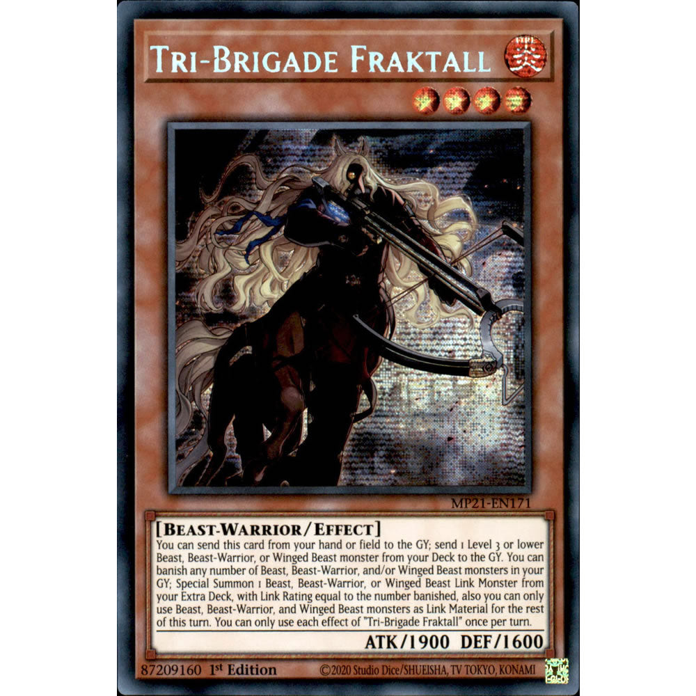 Tri-Brigade Fraktall MP21-EN171 Yu-Gi-Oh! Card from the Mega Tin 2021 Mega Pack Set