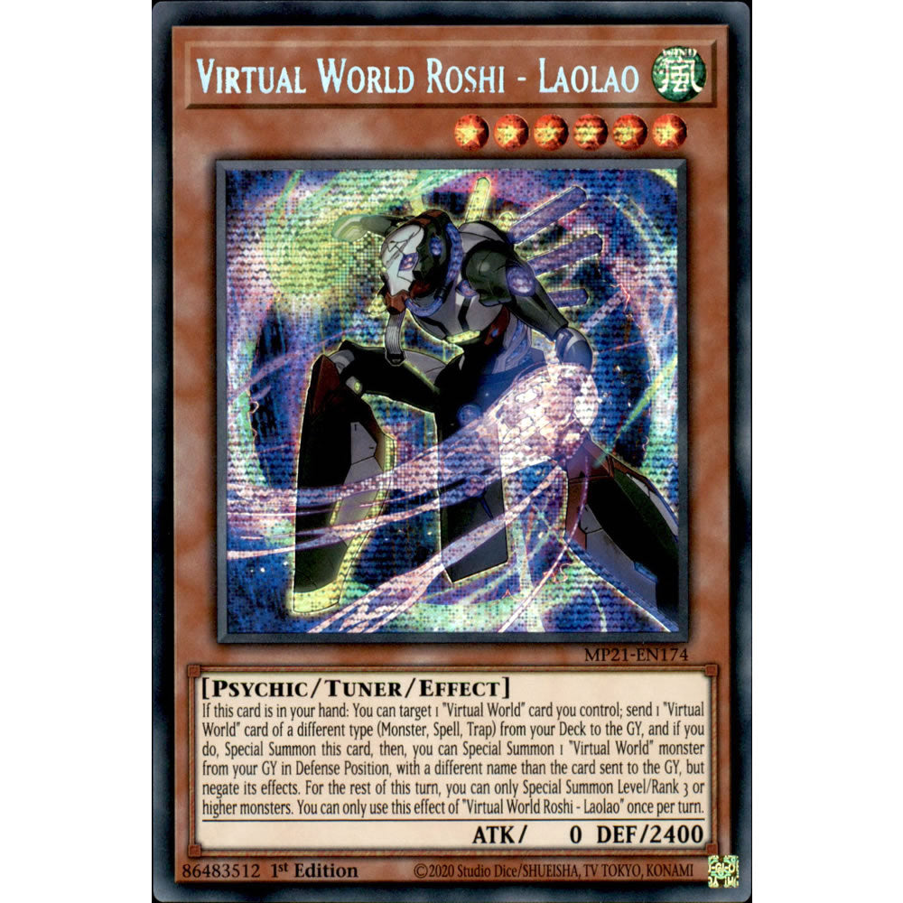 Virtual World Roshi - Laolao MP21-EN174 Yu-Gi-Oh! Card from the Mega Tin 2021 Mega Pack Set