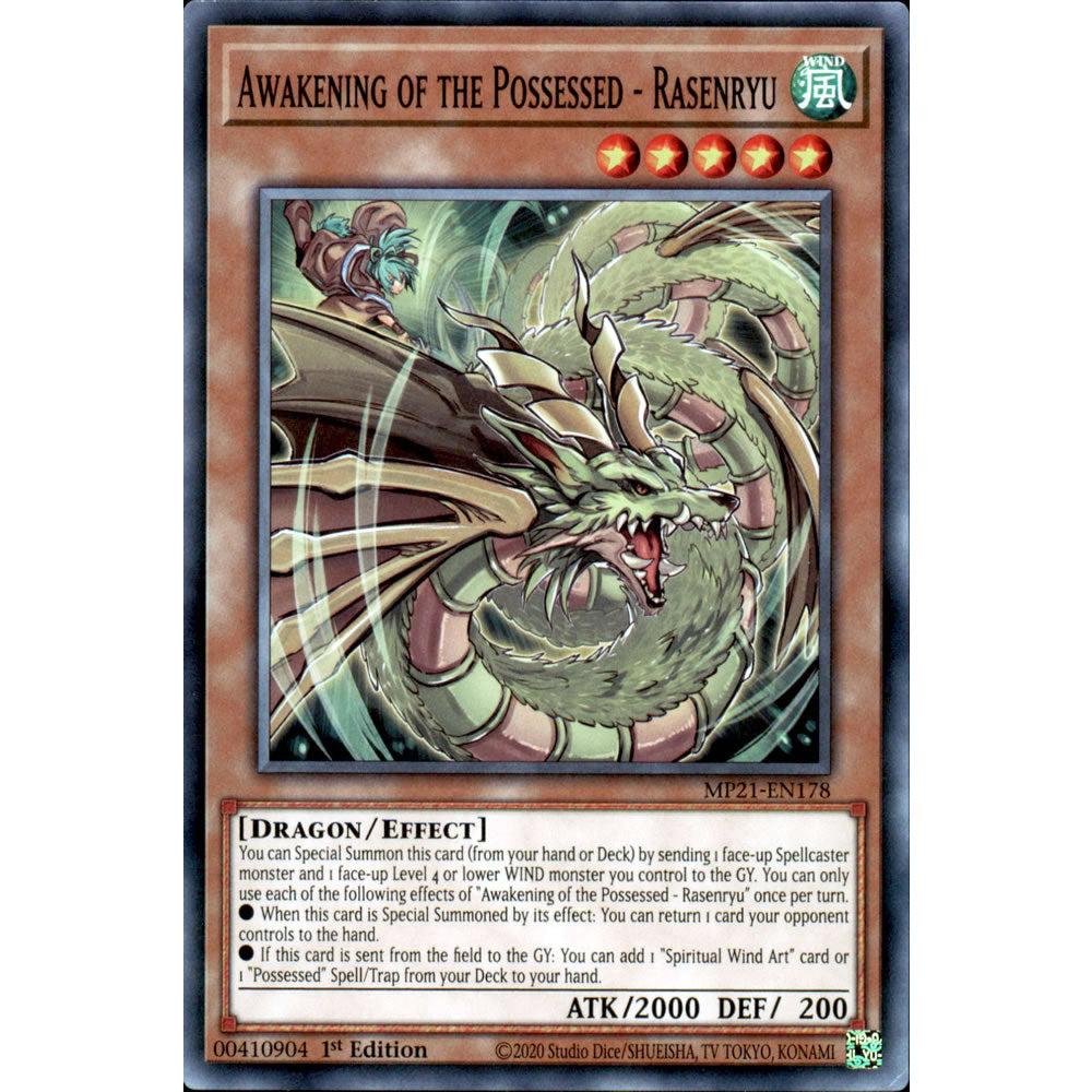 Awakening of the Possessed - Rasenryu MP21-EN178 Yu-Gi-Oh! Card from the Mega Tin 2021 Mega Pack Set