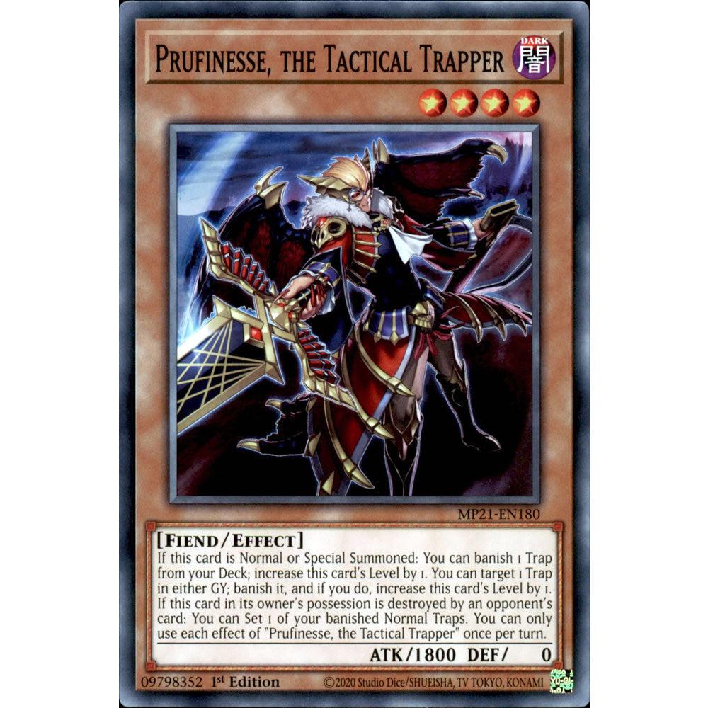Prufinesse, the Tactical Trapper MP21-EN180 Yu-Gi-Oh! Card from the Mega Tin 2021 Mega Pack Set