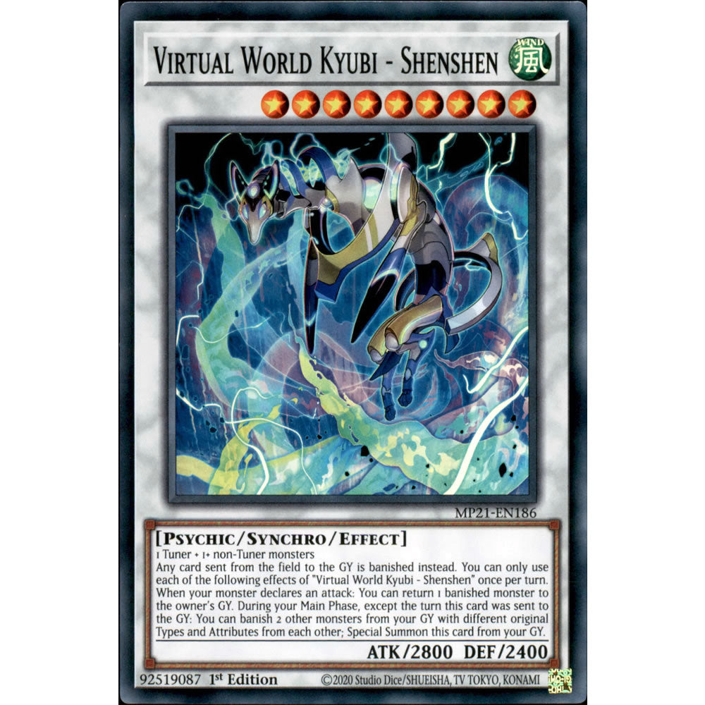 Virtual World Kyubi - Shenshen MP21-EN186 Yu-Gi-Oh! Card from the Mega Tin 2021 Mega Pack Set
