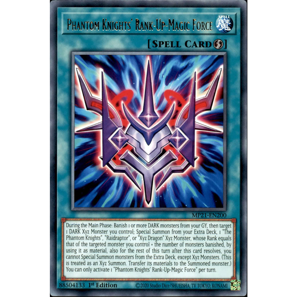 Phantom Knights' Rank-Up-Magic Force MP21-EN200 Yu-Gi-Oh! Card from the Mega Tin 2021 Mega Pack Set