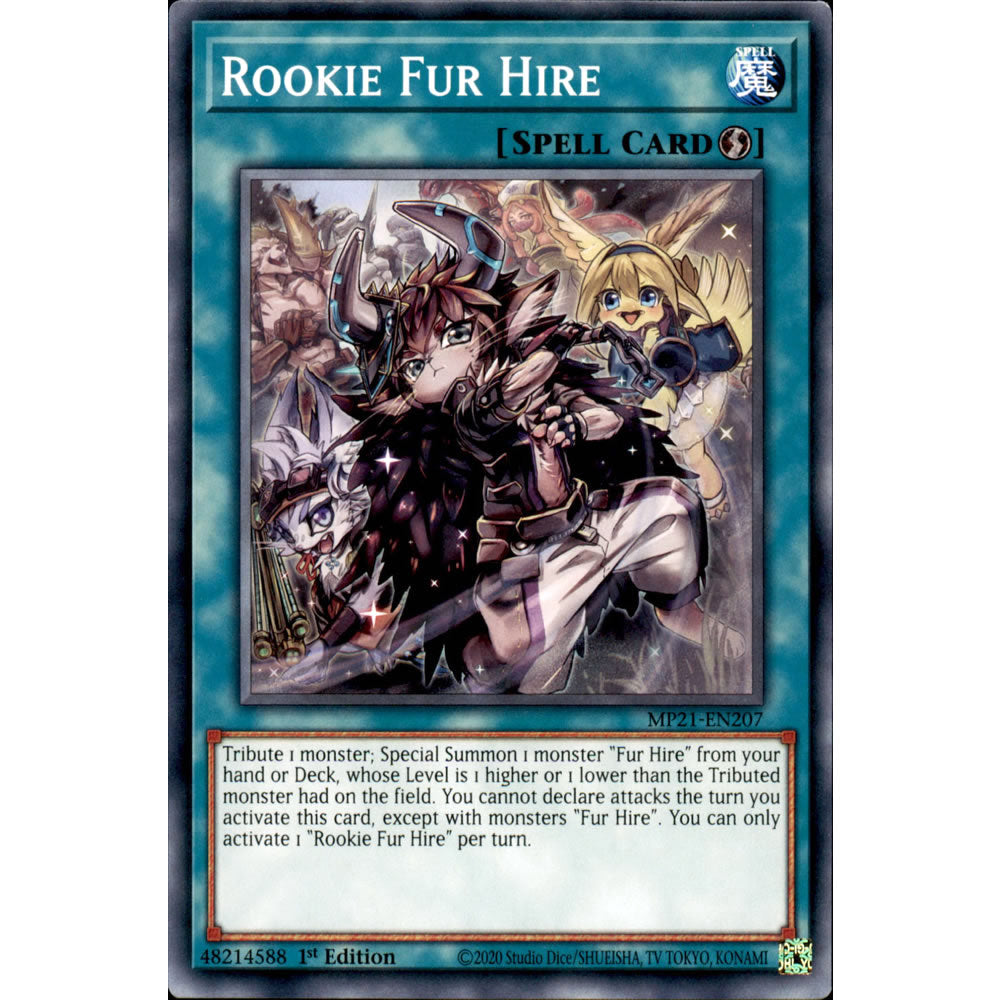 Rookie Fur Hire MP21-EN207 Yu-Gi-Oh! Card from the Mega Tin 2021 Mega Pack Set