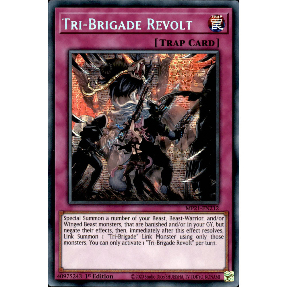 Tri-Brigade Revolt MP21-EN212 Yu-Gi-Oh! Card from the Mega Tin 2021 Mega Pack Set