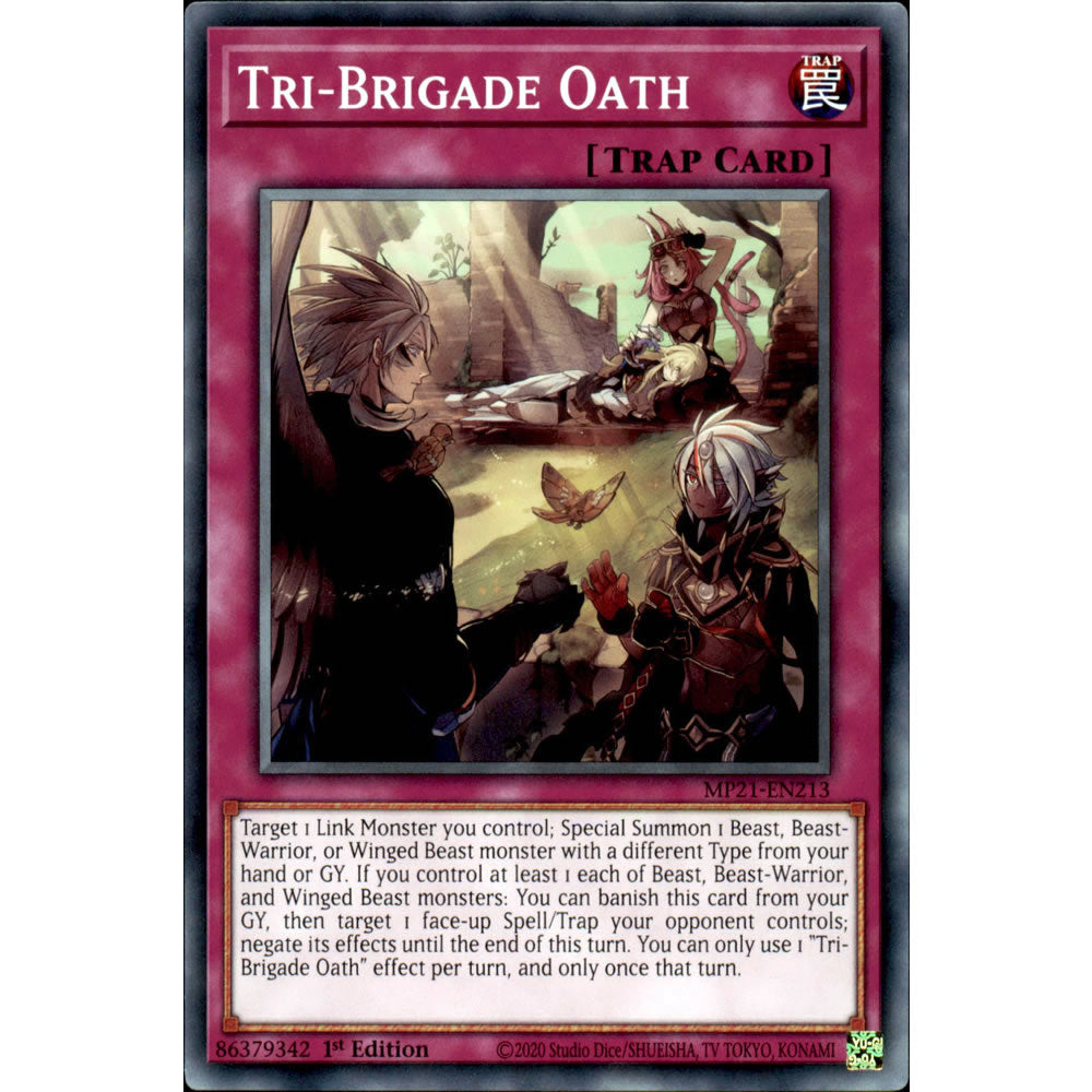 Tri-Brigade Oath MP21-EN213 Yu-Gi-Oh! Card from the Mega Tin 2021 Mega Pack Set