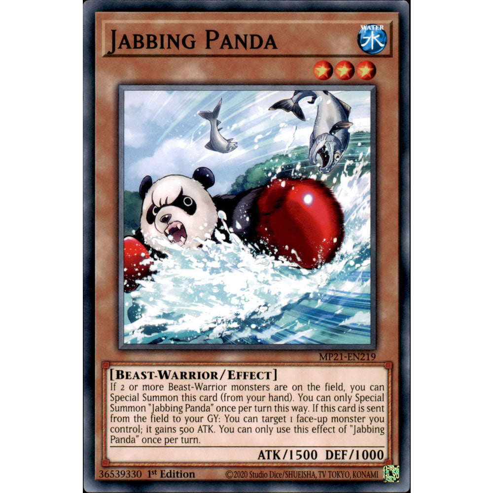 Jabbing Panda MP21-EN219 Yu-Gi-Oh! Card from the Mega Tin 2021 Mega Pack Set