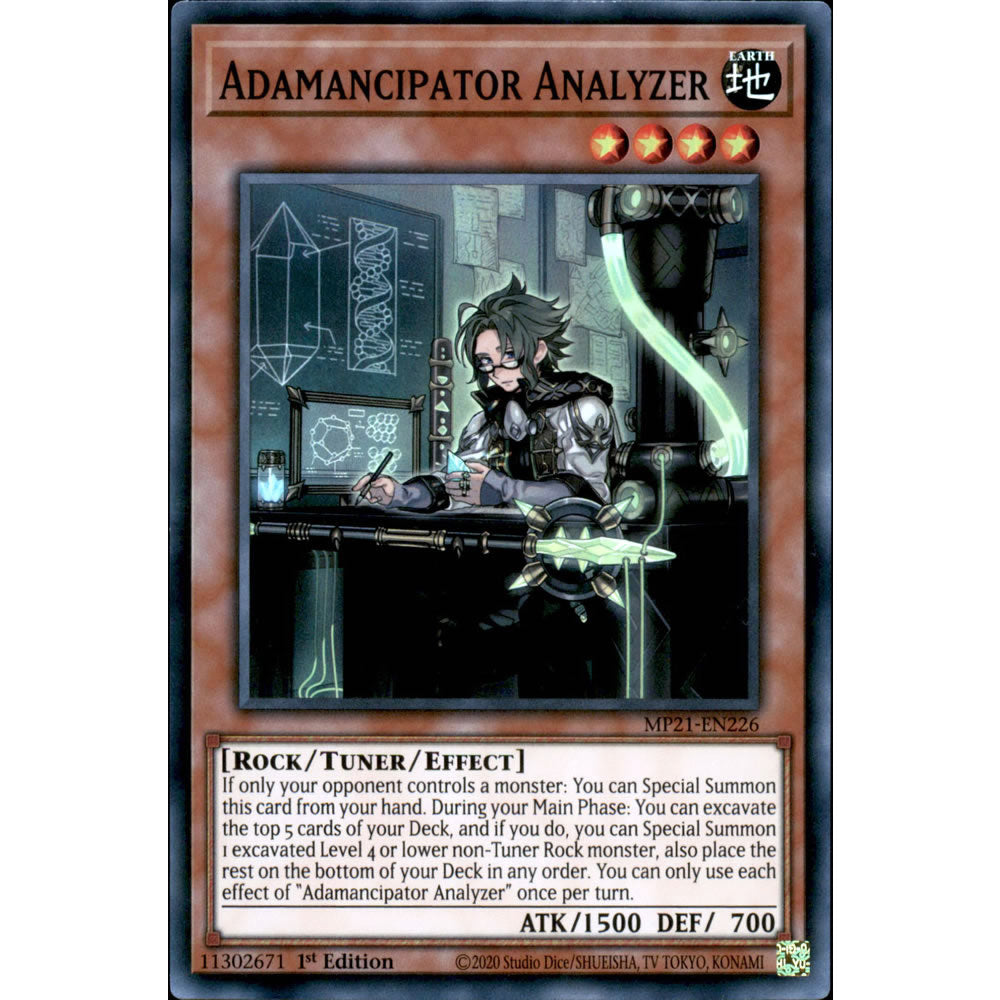 Adamancipator Analyzer MP21-EN226 Yu-Gi-Oh! Card from the Mega Tin 2021 Mega Pack Set