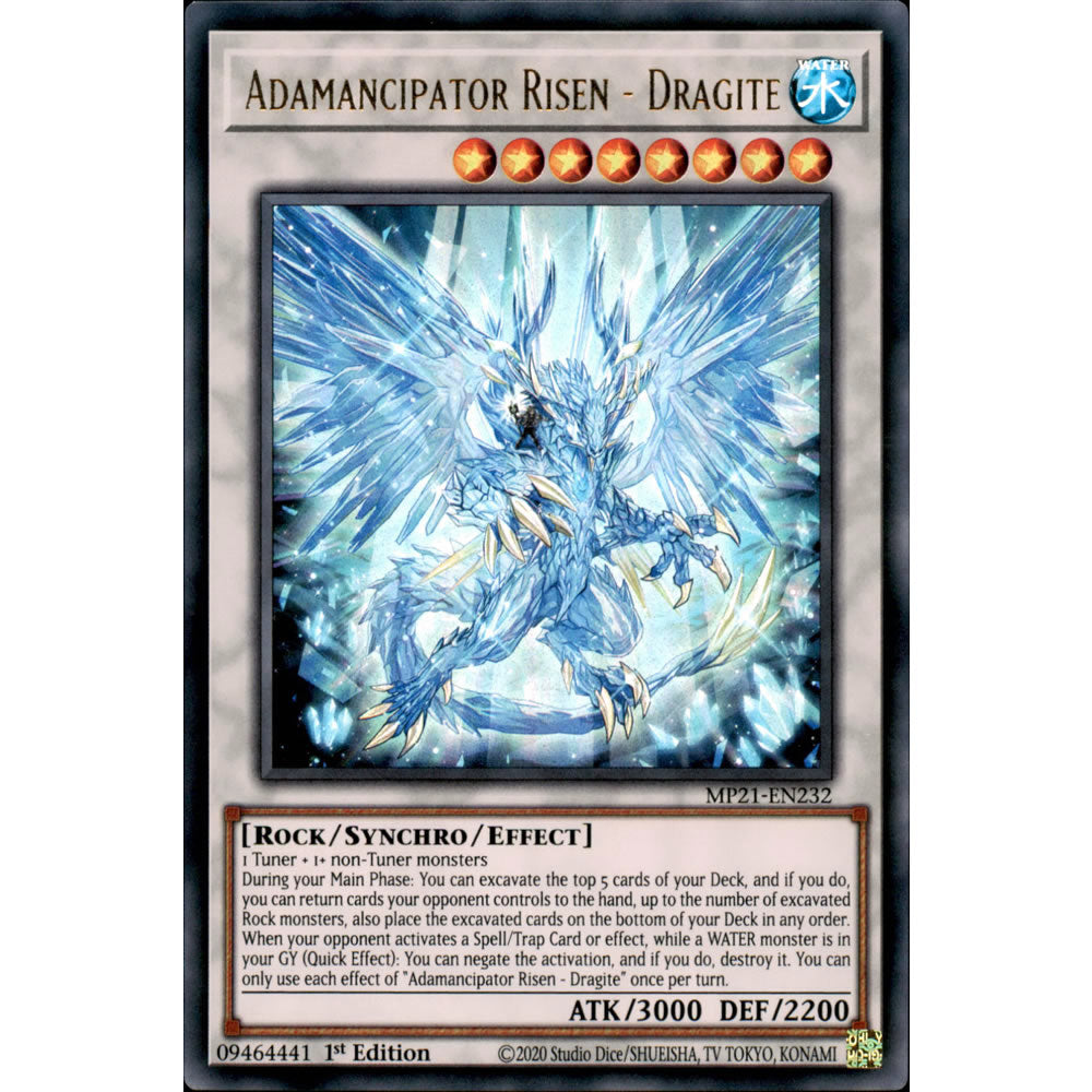 Adamancipator Risen - Dragite MP21-EN232 Yu-Gi-Oh! Card from the Mega Tin 2021 Mega Pack Set