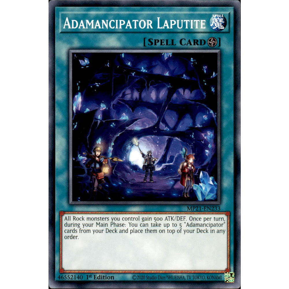 Adamancipator Laputite MP21-EN233 Yu-Gi-Oh! Card from the Mega Tin 2021 Mega Pack Set