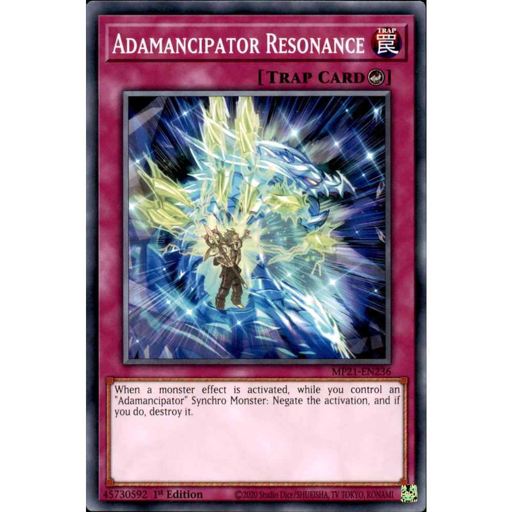 Adamancipator Resonance MP21-EN236 Yu-Gi-Oh! Card from the Mega Tin 2021 Mega Pack Set