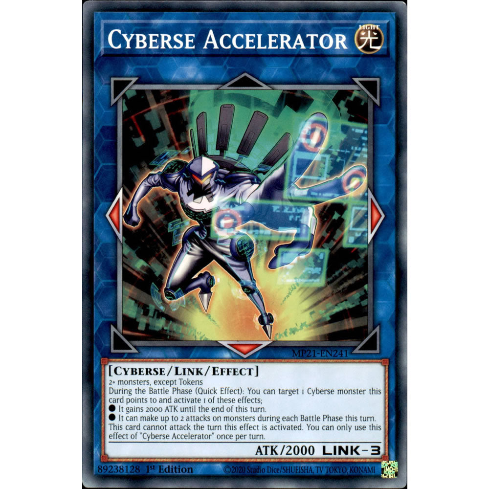 Cyberse Accelerator MP21-EN241 Yu-Gi-Oh! Card from the Mega Tin 2021 Mega Pack Set