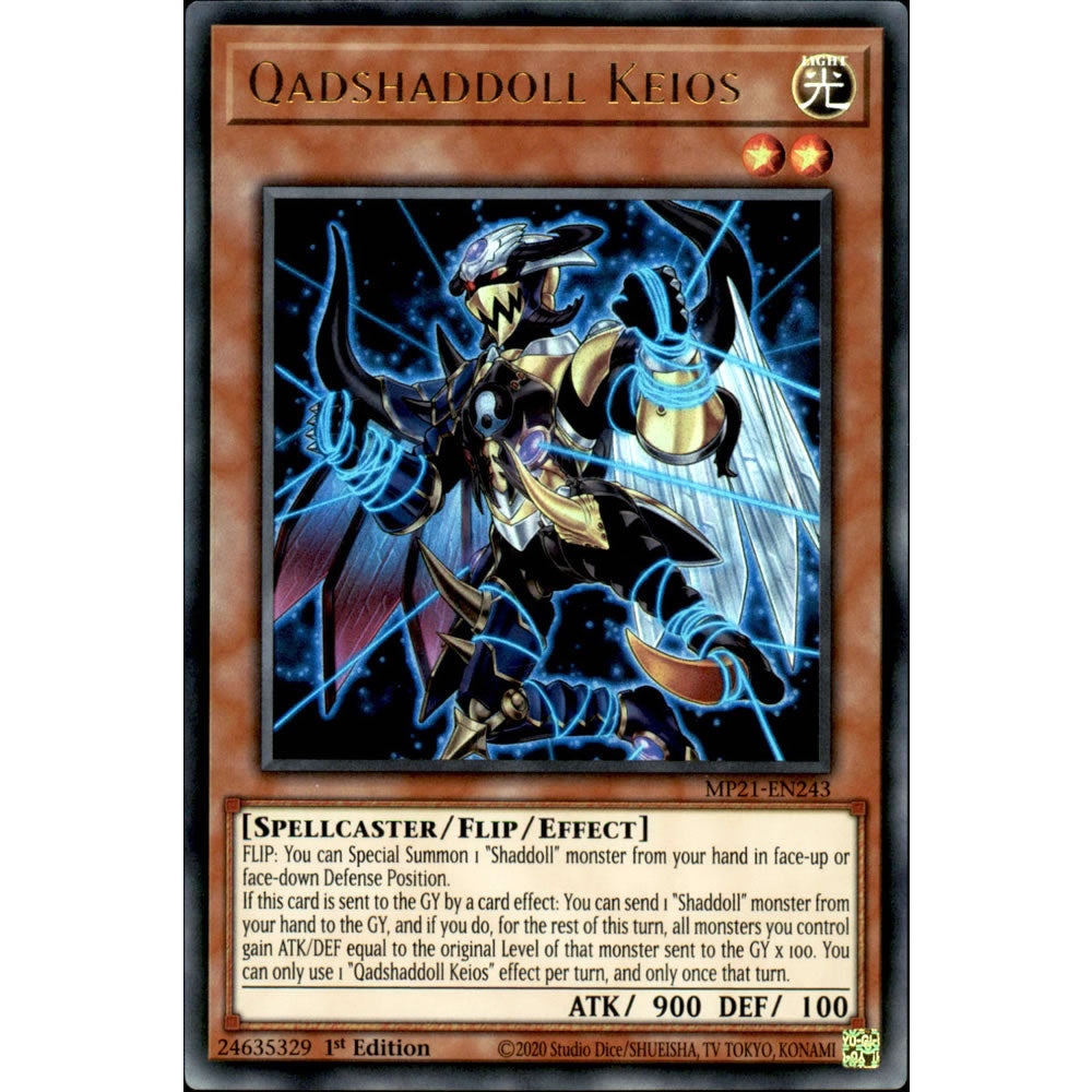 Qadshaddoll Keios MP21-EN243 Yu-Gi-Oh! Card from the Mega Tin 2021 Mega Pack Set