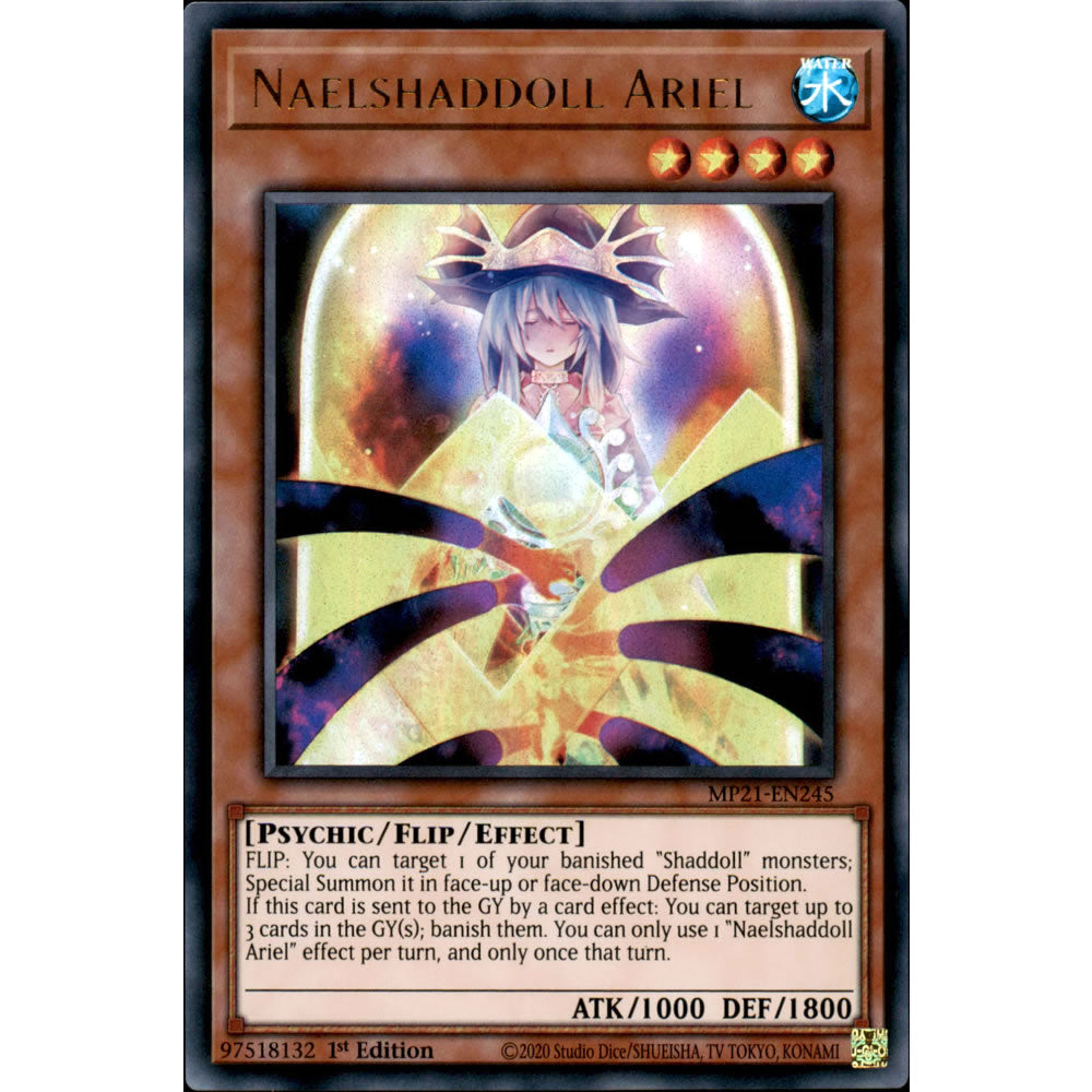 Naelshaddoll Ariel MP21-EN245 Yu-Gi-Oh! Card from the Mega Tin 2021 Mega Pack Set