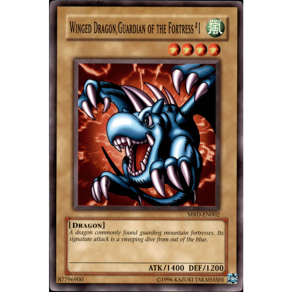 Winged Dragon, Guardian of the Fortress #1 MRD-002 Yu-Gi-Oh! Card from the Metal Raiders Set