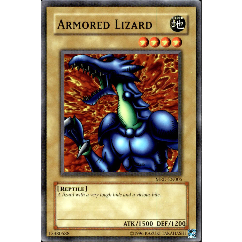 Armored Lizard MRD-005 Yu-Gi-Oh! Card from the Metal Raiders Set