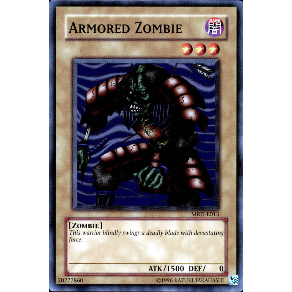 Armored Zombie MRD-013 Yu-Gi-Oh! Card from the Metal Raiders Set