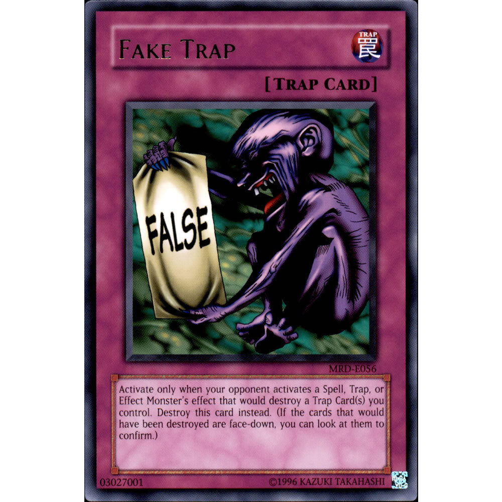 Fake Trap MRD-056 Yu-Gi-Oh! Card from the Metal Raiders Set