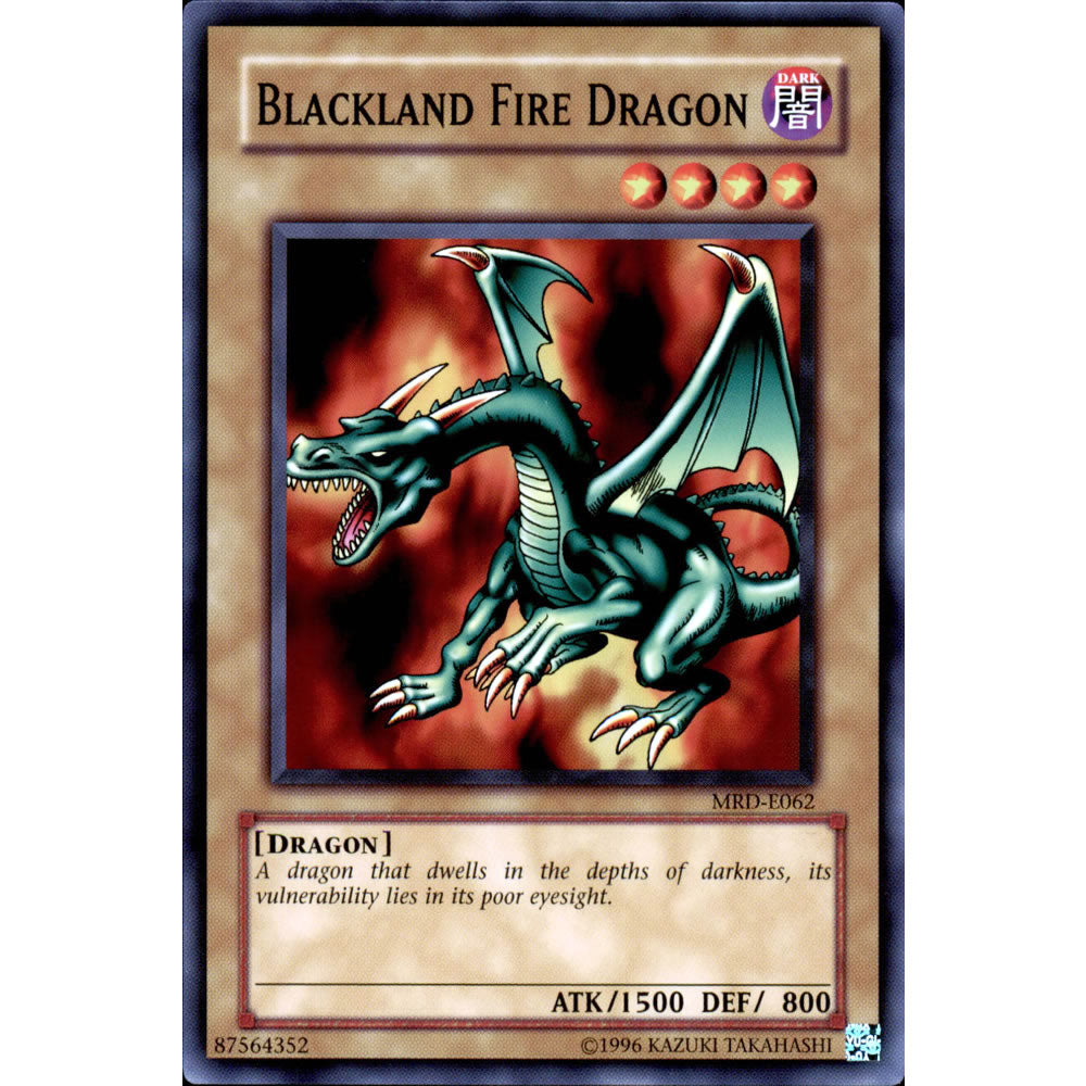 Blackland Fire Dragon MRD-062 Yu-Gi-Oh! Card from the Metal Raiders Set