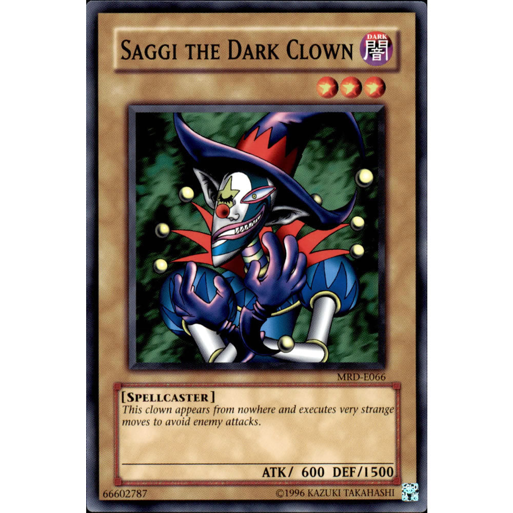 Saggi the Dark Clown MRD-066 Yu-Gi-Oh! Card from the Metal Raiders Set
