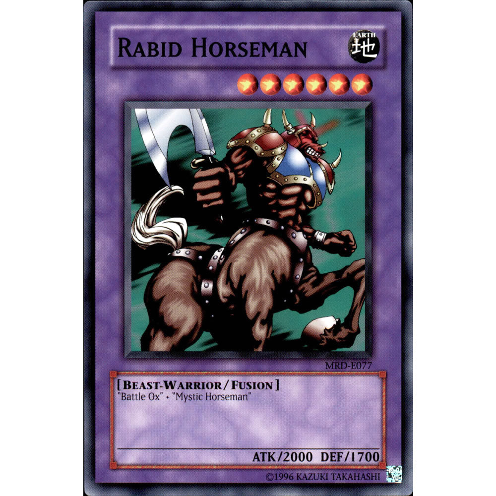 Rabid Horseman MRD-077 Yu-Gi-Oh! Card from the Metal Raiders Set