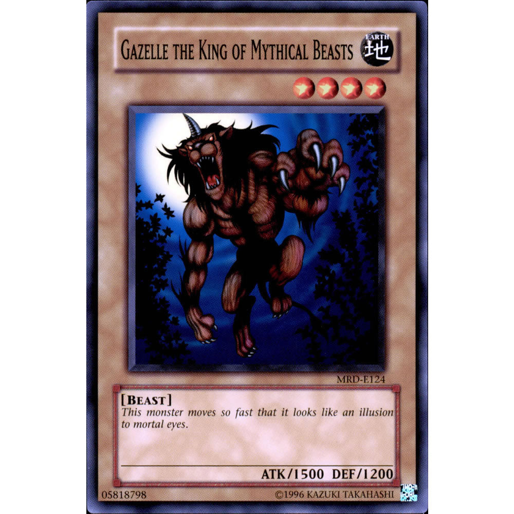 Gazelle the King of Mythical Beasts MRD-124 Yu-Gi-Oh! Card from the Metal Raiders Set
