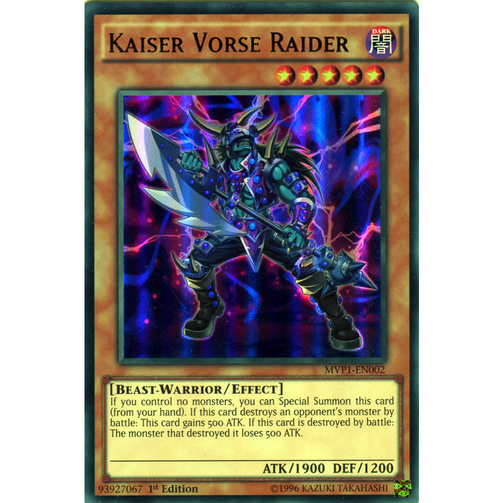 Kaiser Vorse Raider MVP1-EN002 Yu-Gi-Oh! Card from the The Dark Side of Dimensions Movie Pack Set