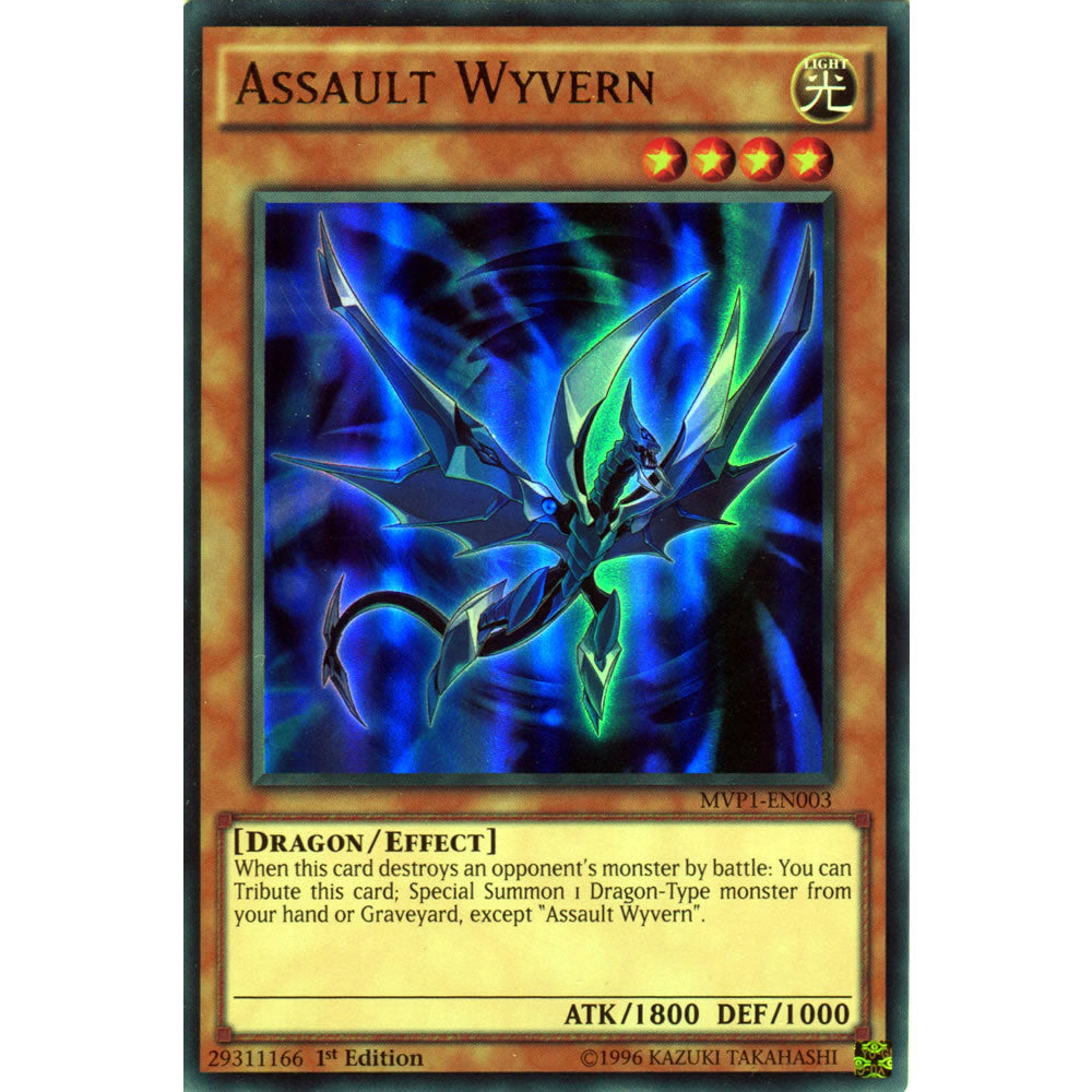 Assault Wyvern MVP1-EN003 Yu-Gi-Oh! Card from the The Dark Side of Dimensions Movie Pack Set