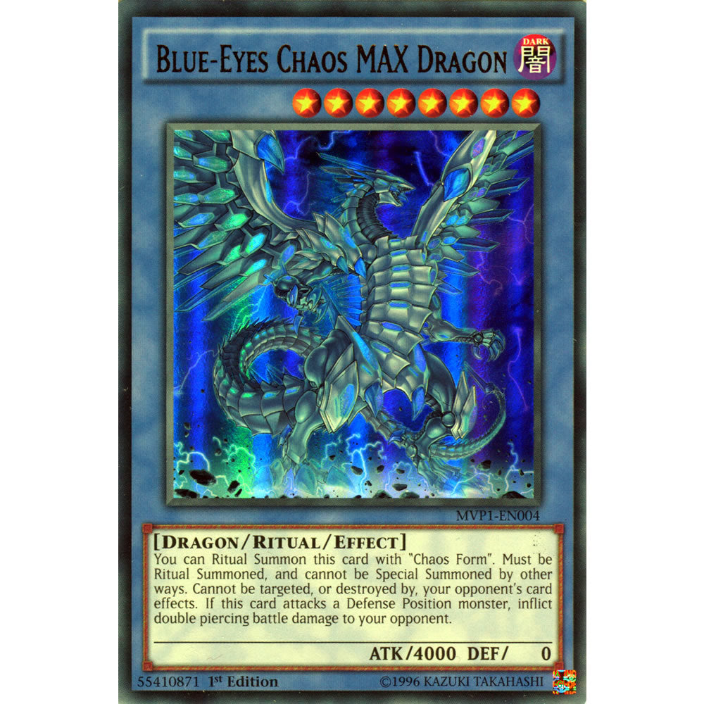 Blue-Eyes Chaos MAX Dragon MVP1-EN004 Yu-Gi-Oh! Card from the The Dark Side of Dimensions Movie Pack Set