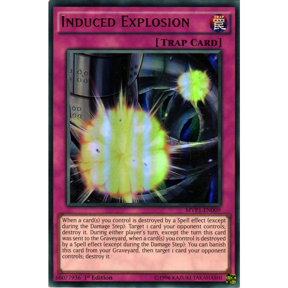 Induced Explosion MVP1-EN009 Yu-Gi-Oh! Card from the The Dark Side of Dimensions Movie Pack Set