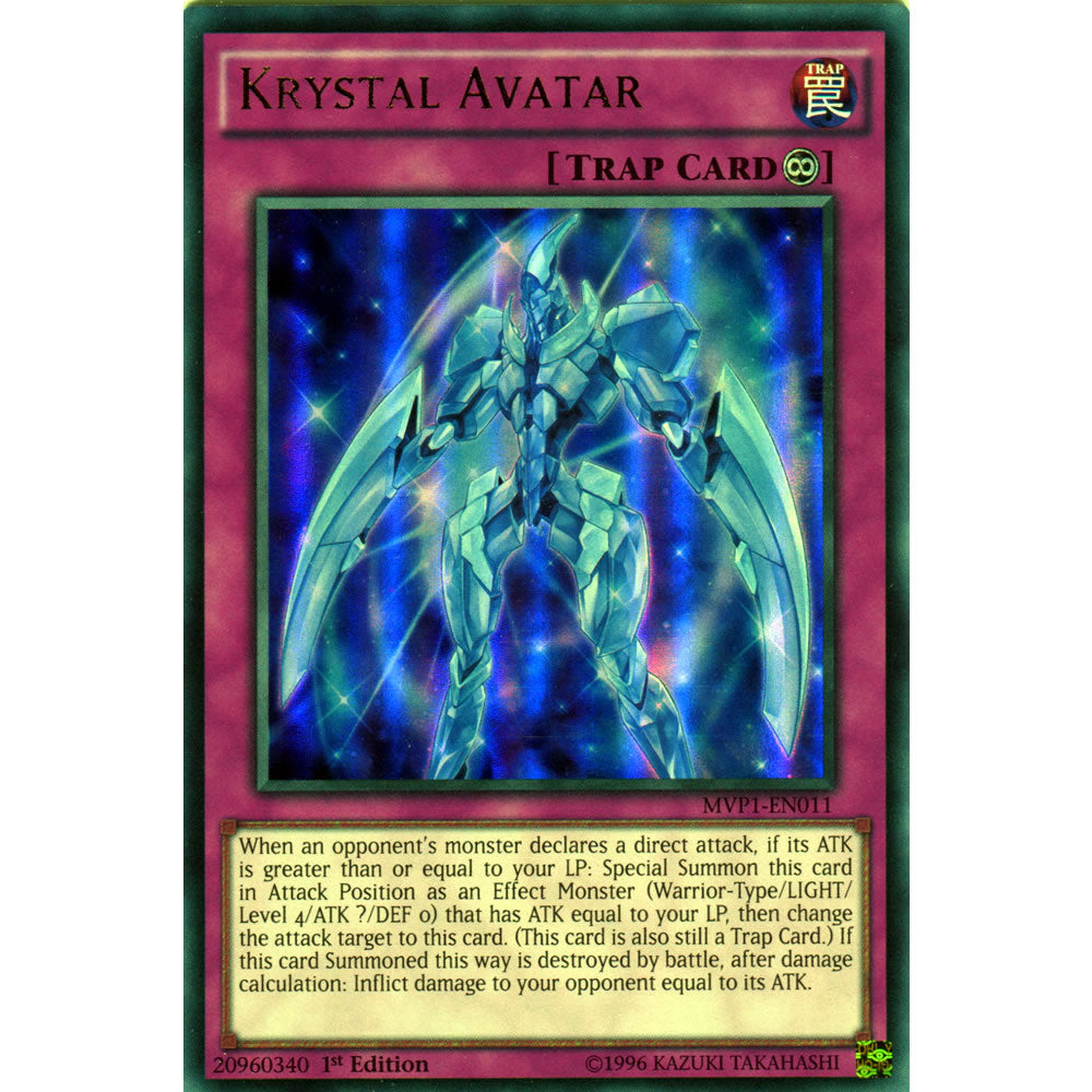 Krystal Avatar MVP1-EN011 Yu-Gi-Oh! Card from the The Dark Side of Dimensions Movie Pack Set