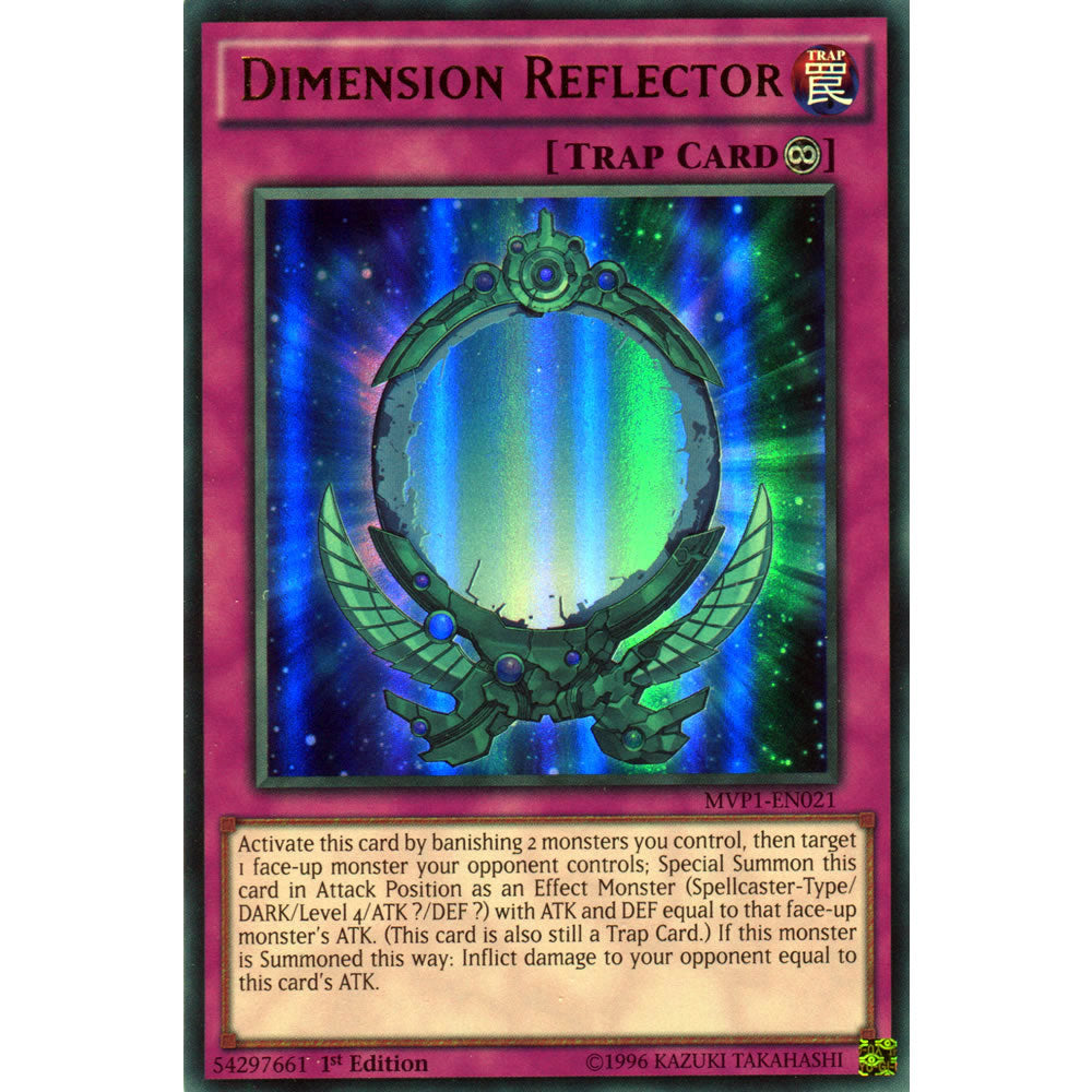 Dimension Reflector MVP1-EN021 Yu-Gi-Oh! Card from the The Dark Side of Dimensions Movie Pack Set