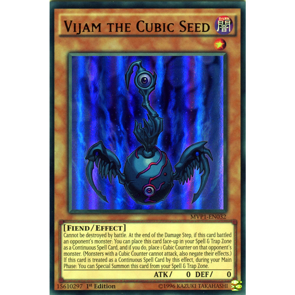 Vijam the Cubic Seed MVP1-EN032 Yu-Gi-Oh! Card from the The Dark Side of Dimensions Movie Pack Set
