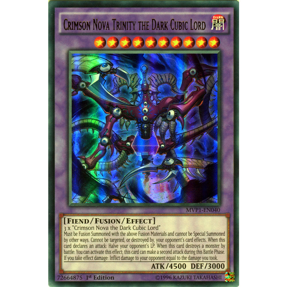 Crimson Nova Trinity the Dark Cubic Lord MVP1-EN040 Yu-Gi-Oh! Card from the The Dark Side of Dimensions Movie Pack Set