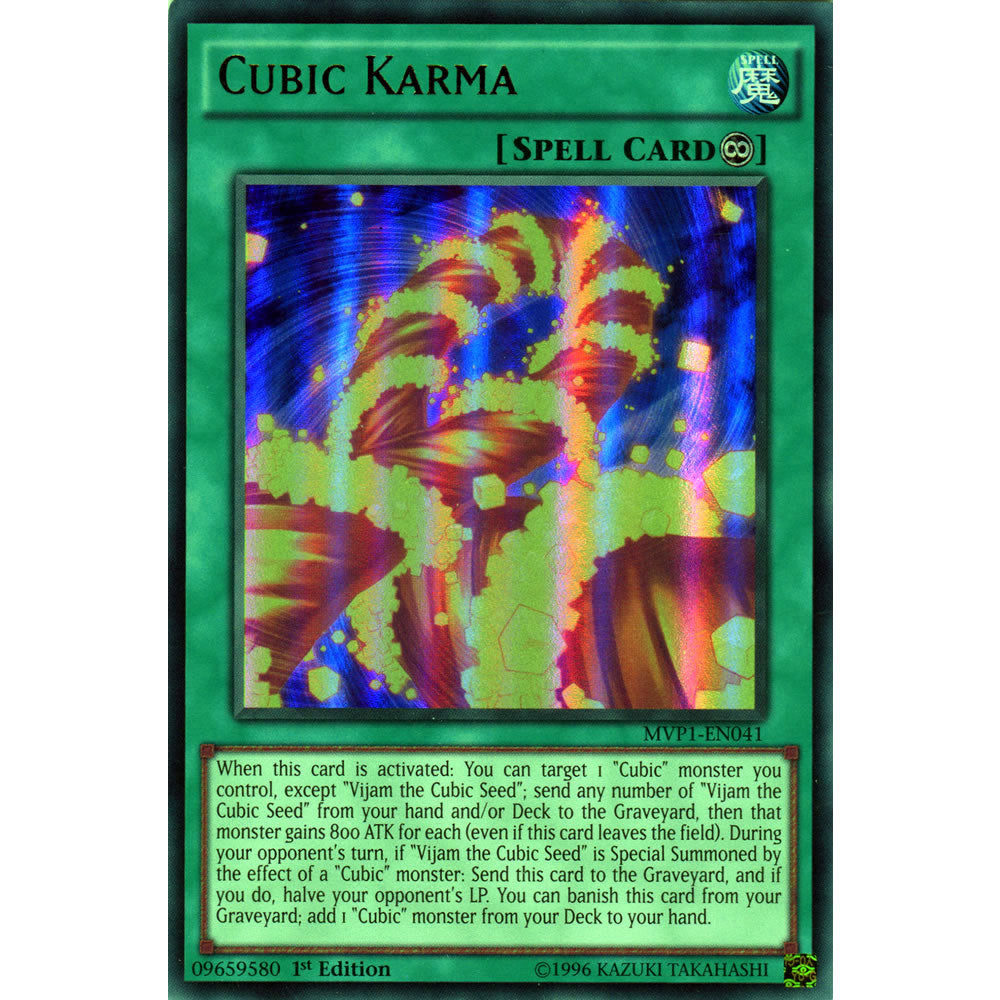 Cubic Karma MVP1-EN041 Yu-Gi-Oh! Card from the The Dark Side of Dimensions Movie Pack Set