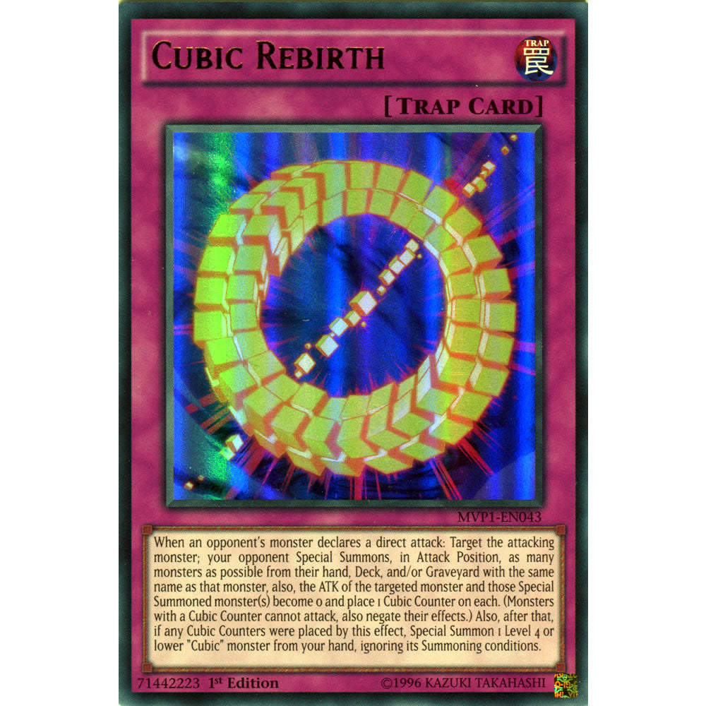 Cubic Rebirth MVP1-EN043 Yu-Gi-Oh! Card from the The Dark Side of Dimensions Movie Pack Set