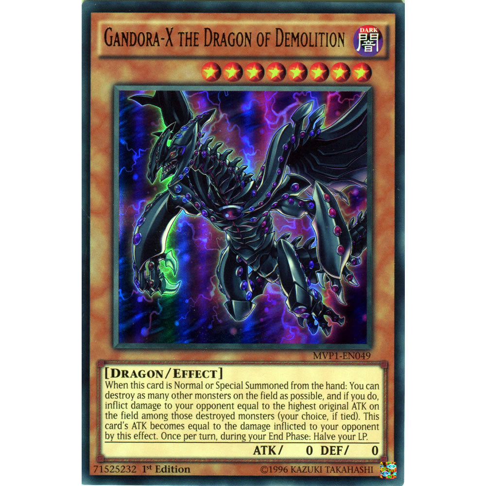 Gandora-X the Dragon of Demolition MVP1-EN049 Yu-Gi-Oh! Card from the The Dark Side of Dimensions Movie Pack Set