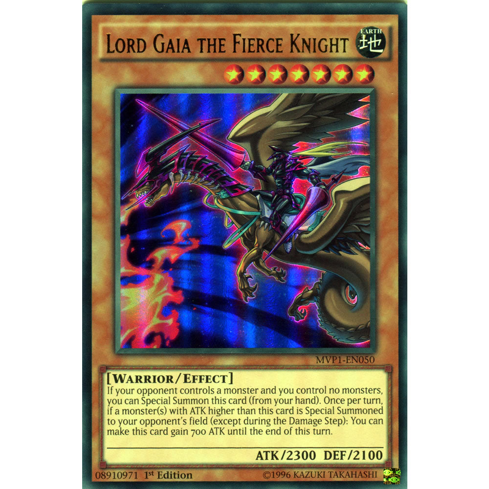 Lord Gaia the Fierce Knight MVP1-EN050 Yu-Gi-Oh! Card from the The Dark Side of Dimensions Movie Pack Set