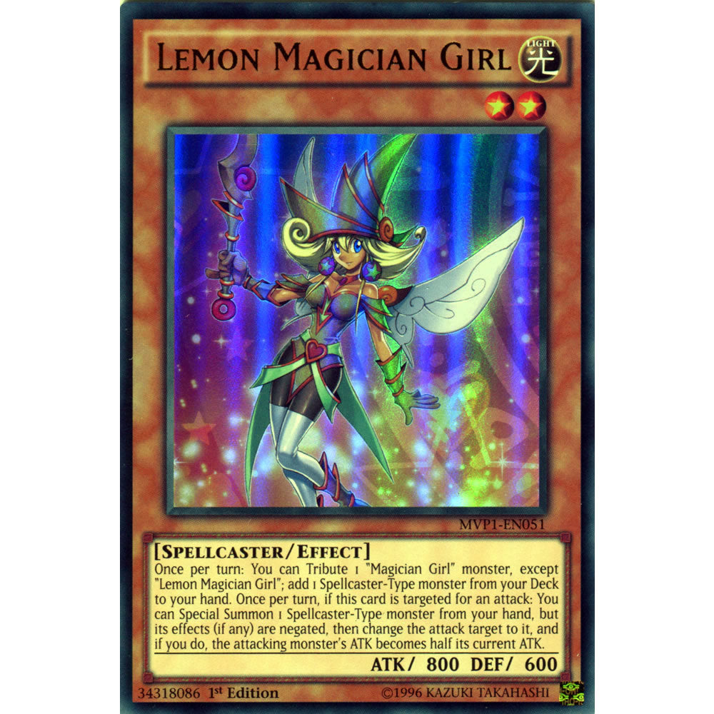 Lemon Magician Girl MVP1-EN051 Yu-Gi-Oh! Card from the The Dark Side of Dimensions Movie Pack Set